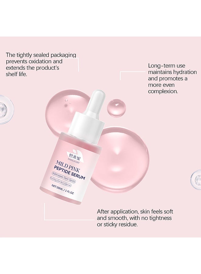 HANCHOBIT Peptide Dark Spot Correction: Infused with gentle pink peptide complex to fade dark spots, post-acne marks, and uneven tone for a brighter, more even complexion. - Image 4